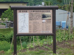 森林鉄道の看板